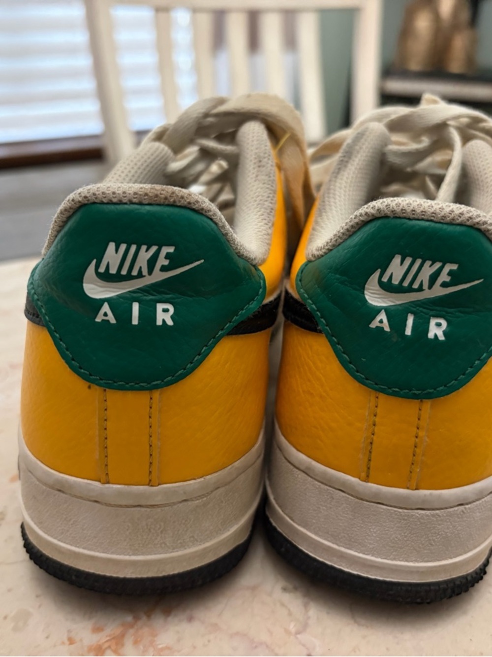 Nike Low-Top Sneakers — White, Yellow & Black - Picture 4 of 6
